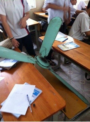 Chú ý khi treo quạt trần - để quạt không bị rơi vào đầu